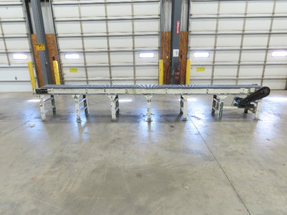 18"x 18' Intralox Roller Top Plastic Chain Accumulating Conveyor 460V 3PH