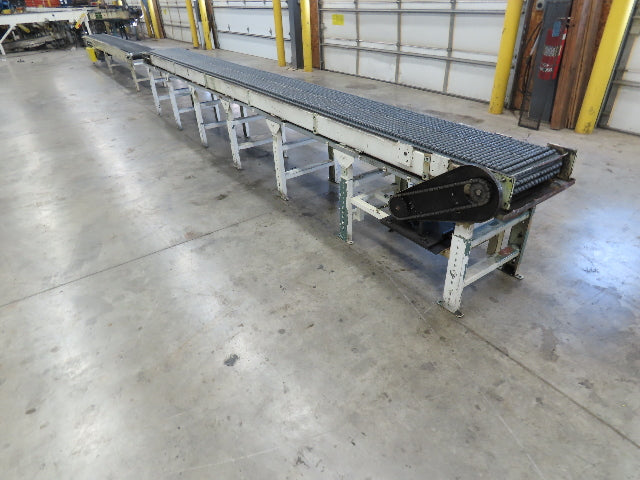 18"x 18' Intralox Roller Top Plastic Chain Accumulating Conveyor 460V 3PH