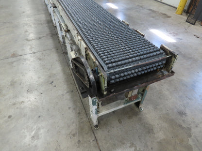 18"x 18' Intralox Roller Top Plastic Chain Accumulating Conveyor 460V 3PH