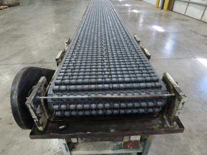 18"x 18' Intralox Roller Top Plastic Chain Accumulating Conveyor 460V 3PH