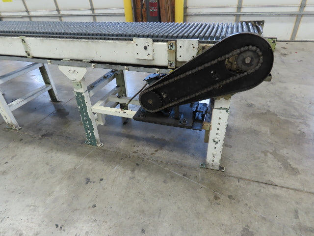 18"x 18' Intralox Roller Top Plastic Chain Accumulating Conveyor 460V 3PH