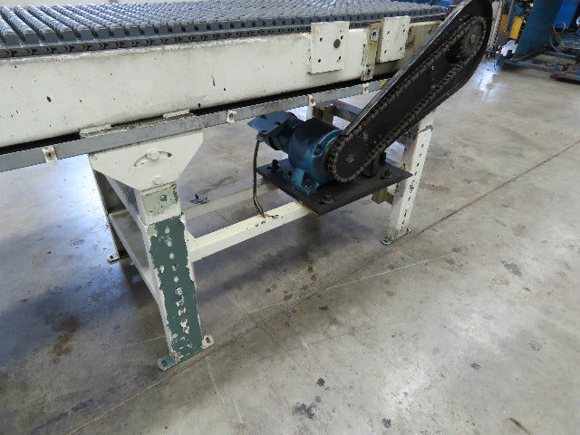 18"x 18' Intralox Roller Top Plastic Chain Accumulating Conveyor 460V 3PH