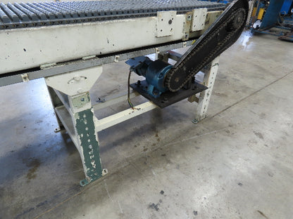 18"x 18' Intralox Roller Top Plastic Chain Accumulating Conveyor 460V 3PH