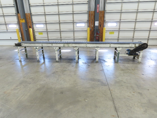 18"x 18' Intralox Roller Top Plastic Chain Accumulating Conveyor 460V 3PH