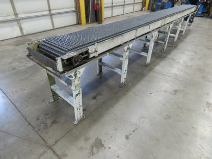 18"x 18' Intralox Roller Top Plastic Chain Accumulating Conveyor 460V 3PH