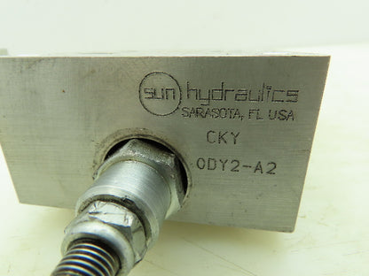 Sun Hydraulics CKY Aluminum Sandwich Valve Manifold w/ Relief Cartridge RPEC-LAN