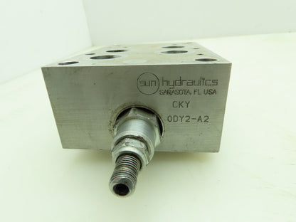 Sun Hydraulics CKY Aluminum Sandwich Valve Manifold w/ Relief Cartridge RPEC-LAN