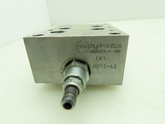 Sun Hydraulics CKY Aluminum Sandwich Valve Manifold w/ Relief Cartridge RPEC-LAN