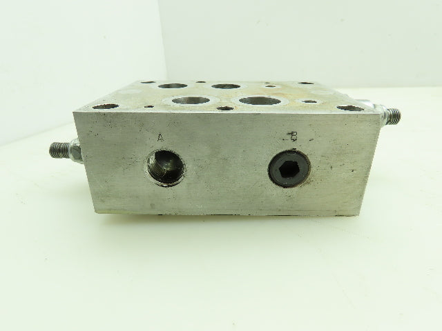 Sun Hydraulics CKY Aluminum Sandwich Valve Manifold w/ Relief Cartridge RPEC-LAN