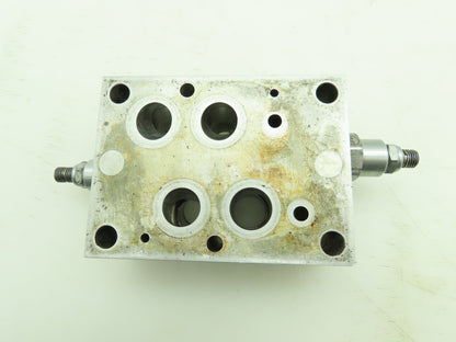 Sun Hydraulics CKY Aluminum Sandwich Valve Manifold w/ Relief Cartridge RPEC-LAN