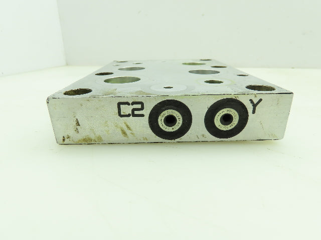 Daman AD08TPXY4S Aluminum Tapping Plate X&Y Ports SAE-4 D08  Lot of 2