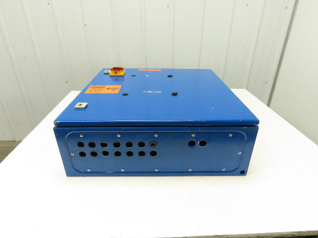 Electrical Enclosure 60x60x20mm Wall Mount 23A 3 Pole Disconnect Blue