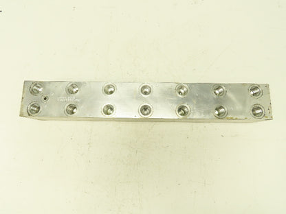 Daman AD03HP074S/PC 7-Station Aluminum Hydraulic Manifold Valve Block D03 SAE