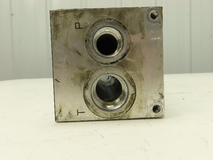 Daman AD03HP074S/PC 7-Station Aluminum Hydraulic Manifold Valve Block D03 SAE