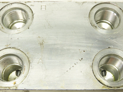 Daman AD03HP074S/PC 7-Station Aluminum Hydraulic Manifold Valve Block D03 SAE