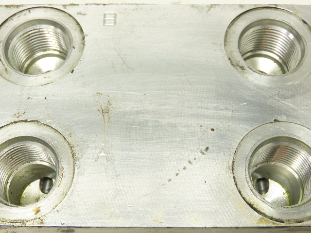 Daman AD03HP074S/PC 7-Station Aluminum Hydraulic Manifold Valve Block D03 SAE