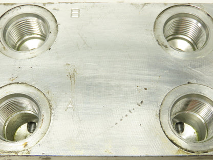 Daman AD03HP074S/PC 7-Station Aluminum Hydraulic Manifold Valve Block D03 SAE