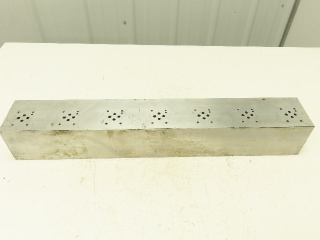 Daman AD03HP074S/PC 7-Station Aluminum Hydraulic Manifold Valve Block D03 SAE