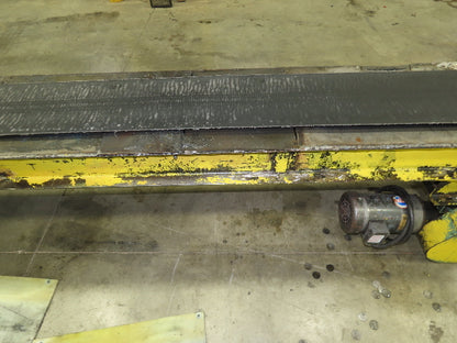 19"x 11' 9" Slider Bed 12" Belt Conveyor 460V 3PH End Drive 56 FPM
