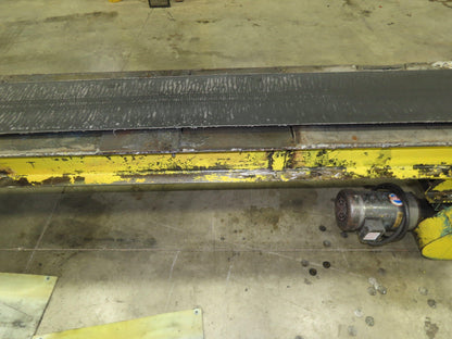 19"x 11' 9" Slider Bed 12" Belt Conveyor 460V 3PH End Drive 56 FPM