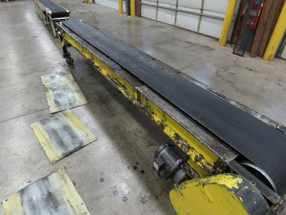 19"x 11' 9" Slider Bed 12" Belt Conveyor 460V 3PH End Drive 56 FPM