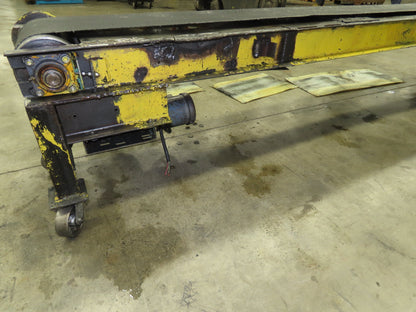 19"x 11' 9" Slider Bed 12" Belt Conveyor 460V 3PH End Drive 56 FPM