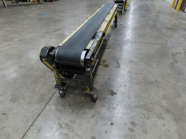 19"x 11' 9" Slider Bed 12" Belt Conveyor 460V 3PH End Drive 56 FPM