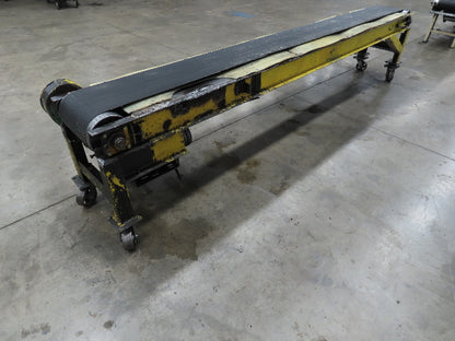 19"x 11' 9" Slider Bed 12" Belt Conveyor 460V 3PH End Drive 56 FPM