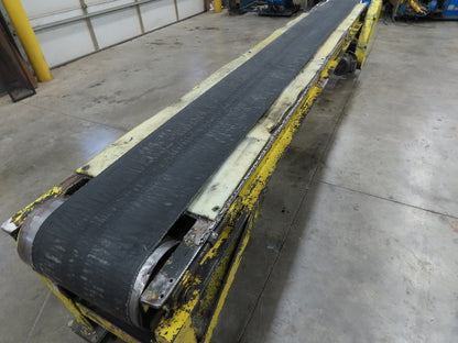 19"x 11' 9" Slider Bed 12" Belt Conveyor 460V 3PH End Drive 56 FPM