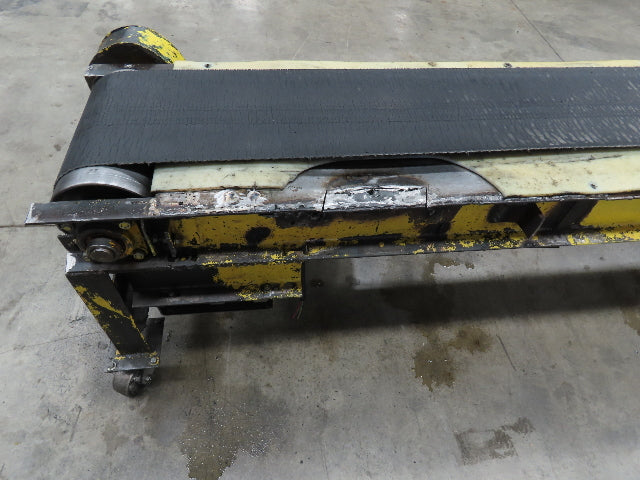 19"x 11' 9" Slider Bed 12" Belt Conveyor 460V 3PH End Drive 56 FPM