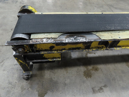 19"x 11' 9" Slider Bed 12" Belt Conveyor 460V 3PH End Drive 56 FPM