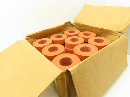 Red Silicone Rubber Roller Heat Transfer 4.25" OD 2" ID 1.12"W  Box of 50