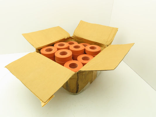Red Silicone Rubber Roller Heat Transfer 4.25" OD 2" ID 1.12"W  Box of 50