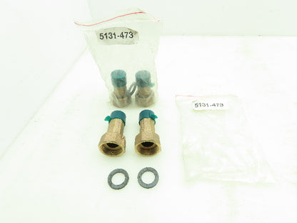 Badger 74620 Flow Meter Swivel Nut Connector Coupling 3/4" NPT Lot of 4