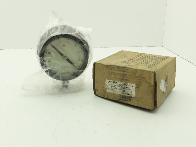 Ashcroft 45-1379-ASL-04L Duragauge 4.5" Pressure Gauge 30 PSI/In.Hg Vac 1/2" NPT