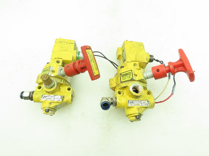 Ross Y2773A4082 Pneumatic Solenoid LOX Lock-Out Control Valve 120V 3/2 Lot of 2