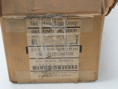 Melles Griot 25-LHR-151-249 Helium Neon Laser Head