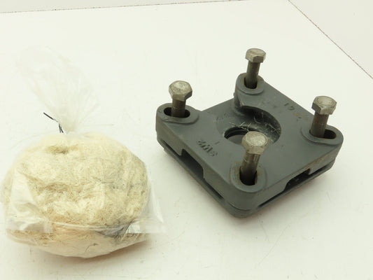 Conveyors Inc SW2/SP2  2" Shaft Plate Seal Waste Pack w/Lip Seal and Packing