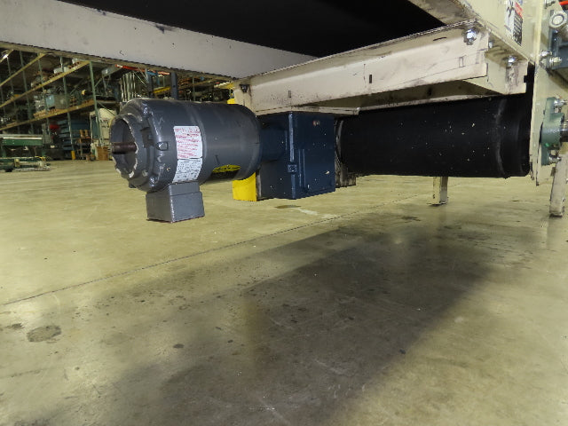 Lewco 21"x 18' Slider Bed 18" Belt Conveyor .5Hp 460V 3PH Center Drive 64 FPM