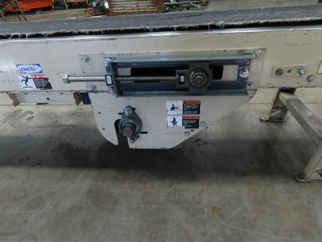 Lewco 21"x 18' Slider Bed 18" Belt Conveyor .5Hp 460V 3PH Center Drive 64 FPM