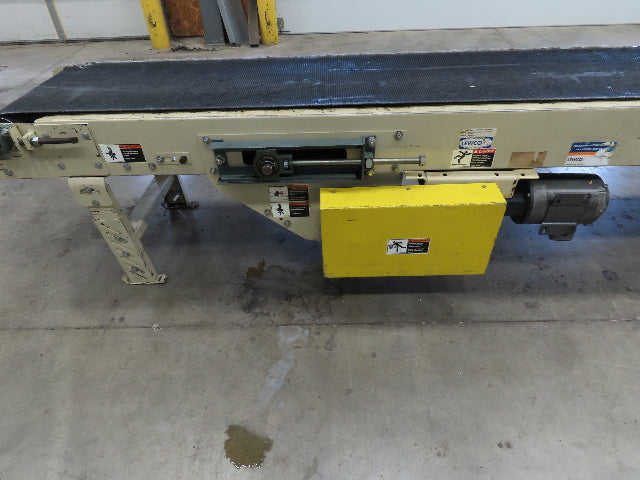 Lewco 21"x 18' Slider Bed 18" Belt Conveyor .5Hp 460V 3PH Center Drive 64 FPM
