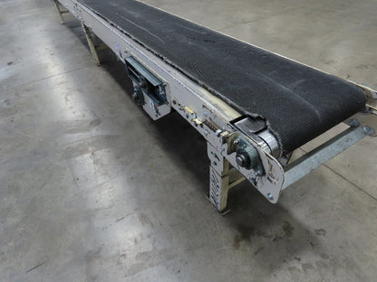 Lewco 21"x 18' Slider Bed 18" Belt Conveyor .5Hp 460V 3PH Center Drive 64 FPM