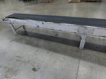 Lewco 21"x 18' Slider Bed 18" Belt Conveyor .5Hp 460V 3PH Center Drive 64 FPM