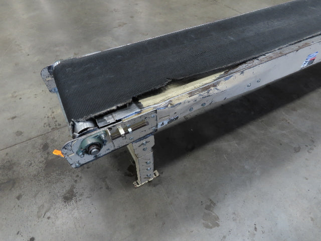 Lewco 21"x 18' Slider Bed 18" Belt Conveyor .5Hp 460V 3PH Center Drive 64 FPM