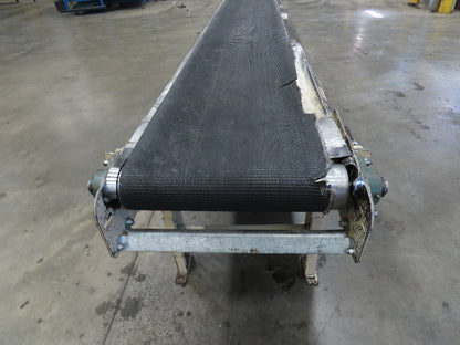 Lewco 21"x 18' Slider Bed 18" Belt Conveyor .5Hp 460V 3PH Center Drive 64 FPM