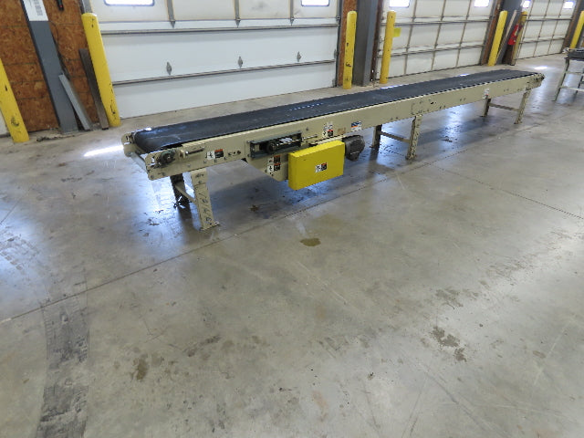 Lewco 21"x 18' Slider Bed 18" Belt Conveyor .5Hp 460V 3PH Center Drive 64 FPM
