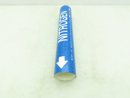 Brady 4100-C Blue Pipe Marker Nitrogen 2-1/2" to 3-3/8"  Lot of 10