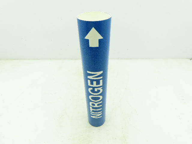 Brady 4100-C Blue Pipe Marker Nitrogen 2-1/2" to 3-3/8"  Lot of 10
