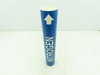 Brady 4100-C Blue Pipe Marker Nitrogen 2-1/2" to 3-3/8"  Lot of 10