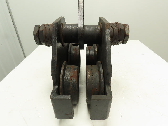 CM Series 633  5 Ton Plain Type Manual Push Trolley 4-5/8" to 8" Beam Flange